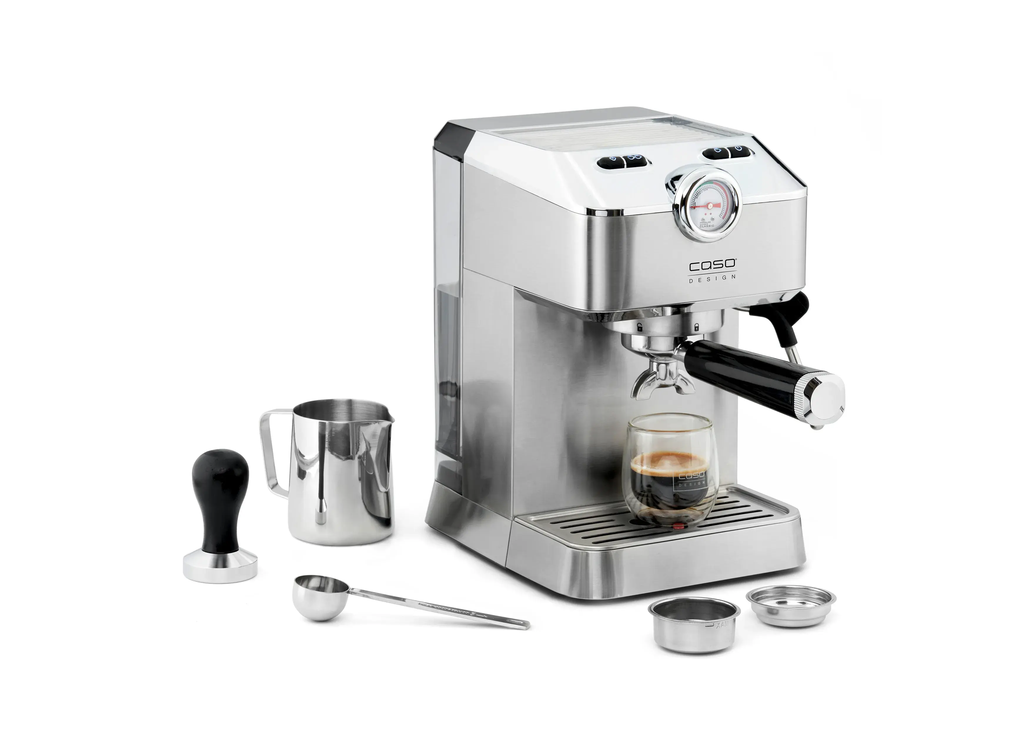 CASO Design Espressomaschine Edelstahl